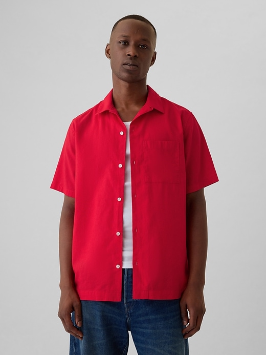 Image number 1 showing, Linen-Cotton Shirt