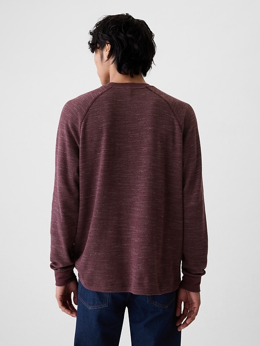 Image number 2 showing, Waffle-Knit Raglan T-Shirt