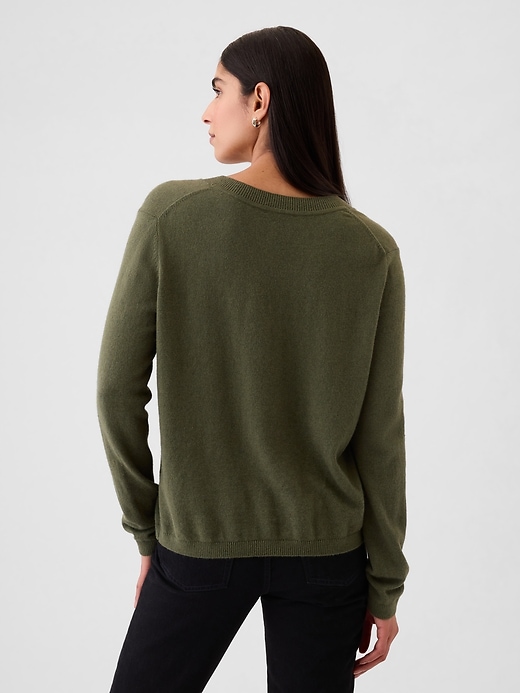 Image number 2 showing, CashSoft V-Neck Sweater