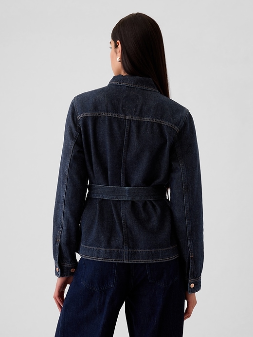 Image number 2 showing, UltraSoft Denim Belted Jacket