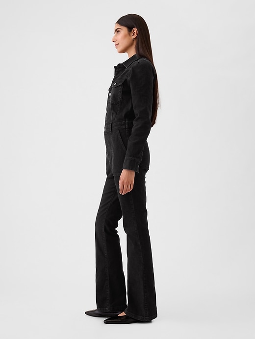 Image number 3 showing, Western Denim Jumpsuit