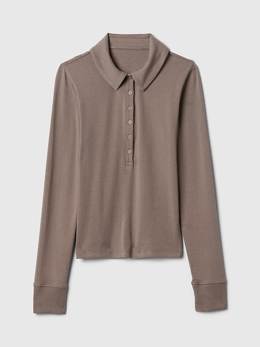 Image number 4 showing, Modern Cropped Polo Shirt