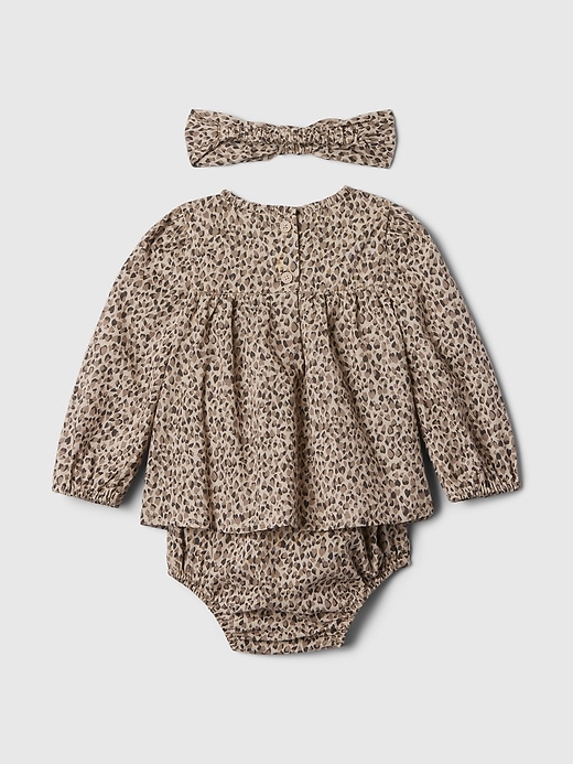 Image number 2 showing, Baby Leopard Bodysuit Dress