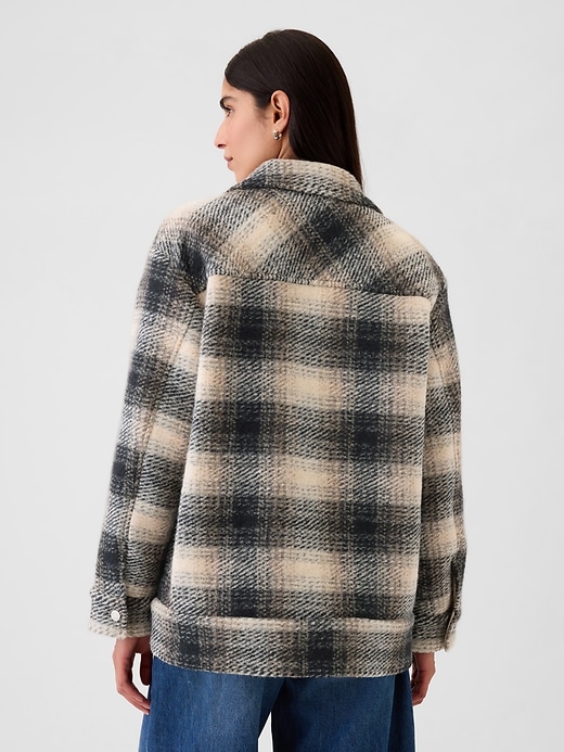 Image number 2 showing, Wool Boyfriend Shirt Jacket