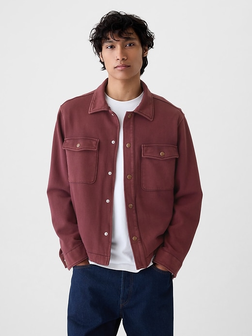 Image number 1 showing, Heavyweight Fleece Shirt Jacket