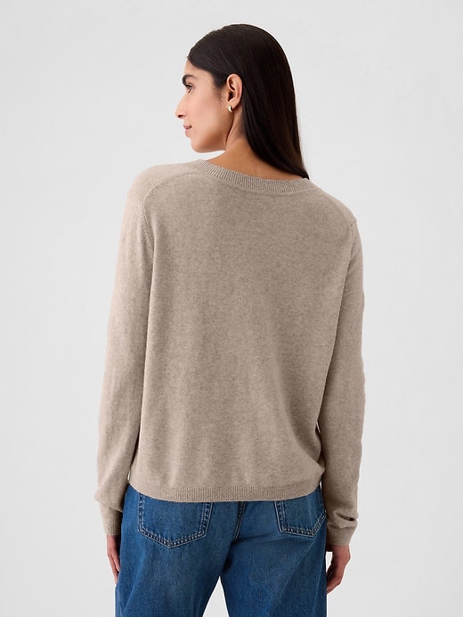 Image number 2 showing, CashSoft V-Neck Sweater