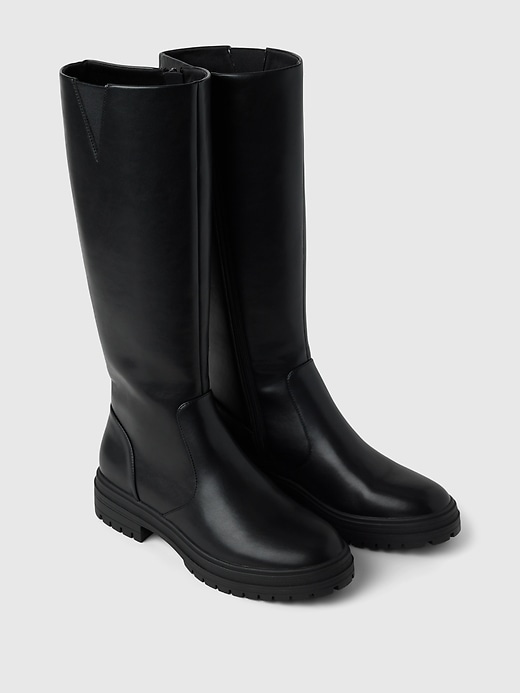 Image number 2 showing, Vegan Leather Tall Boots