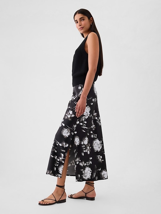 Image number 3 showing, Satin Maxi Skirt