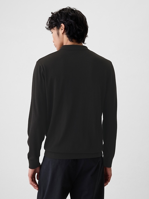 Image number 2 showing, Merino Polo Sweater