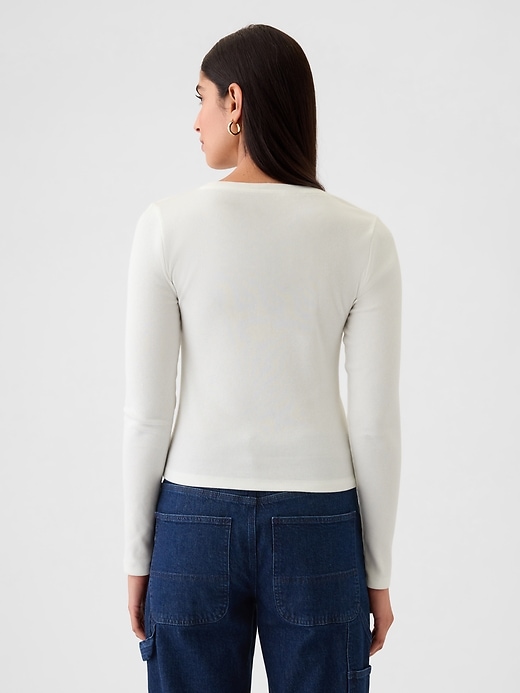 Image number 2 showing, Modern Rib Cropped T-Shirt