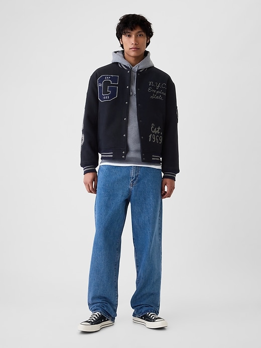 Image number 3 showing, Wool Bomber Jacket