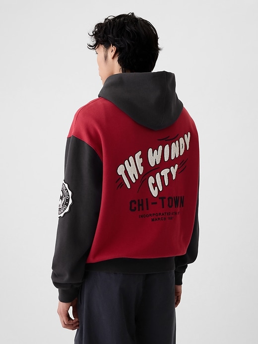 Image number 2 showing, Chicago Logo Colorblock Hoodie