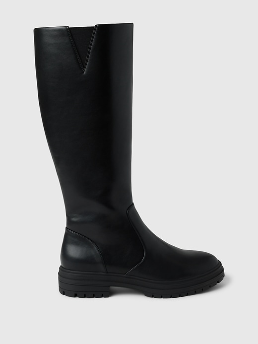 Image number 1 showing, Vegan Leather Tall Boots