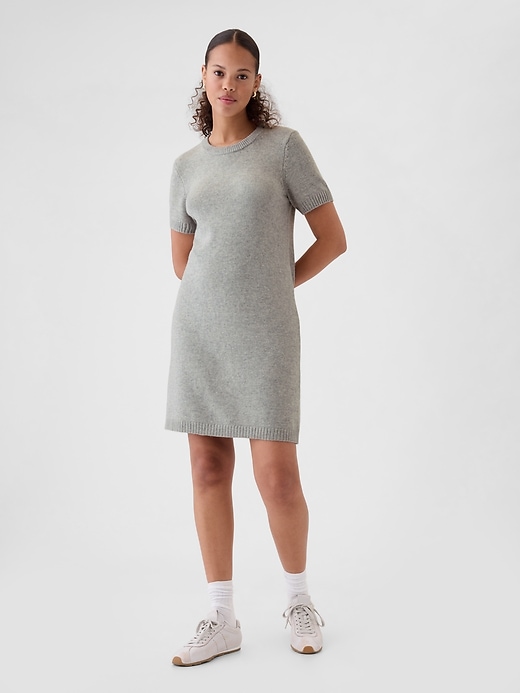 Image number 1 showing, CashSoft Mini Sweater Dress