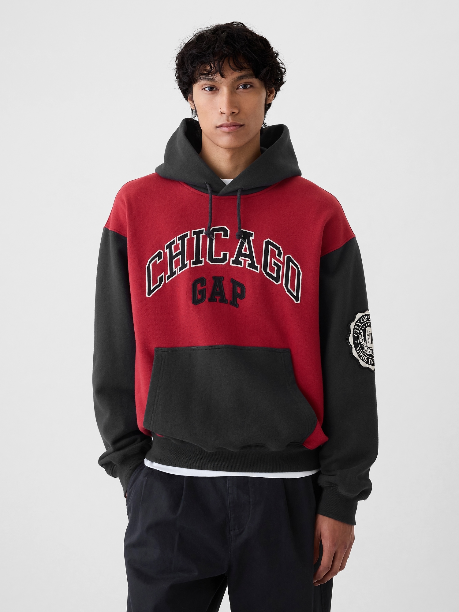 Chicago Logo Colorblock Hoodie