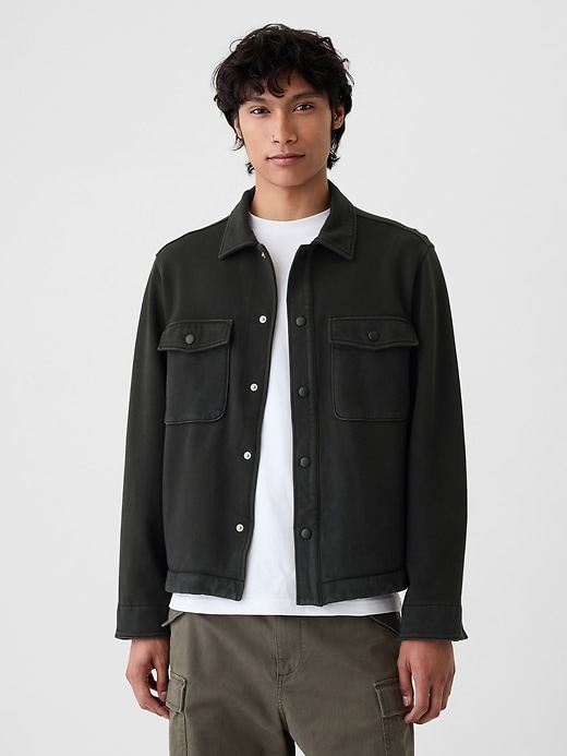 Image number 1 showing, Heavyweight Fleece Shirt Jacket