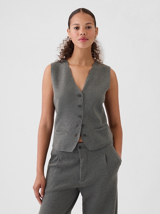 Image number 1 showing, CashSoft Sweater Vest