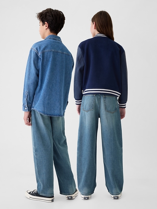 Image number 3 showing, Kids UltraSoft Pull-On Baggy Jeans