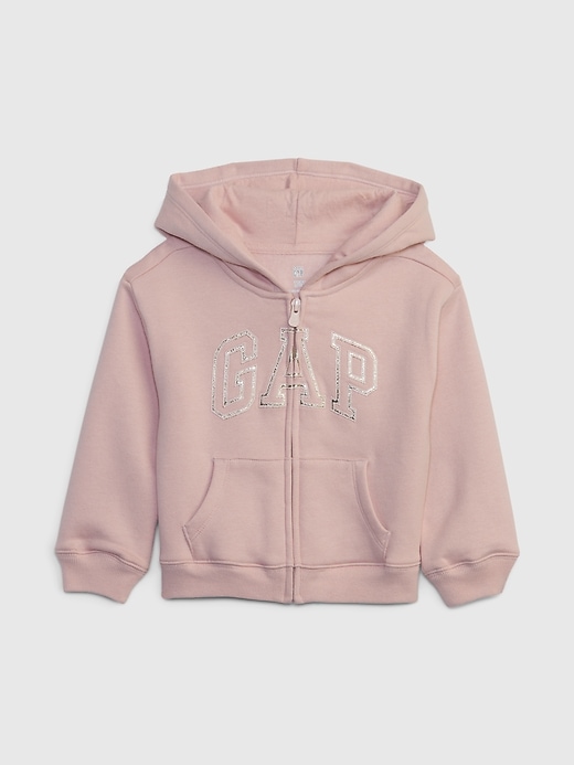 Image number 5 showing, babyGap Vintage Soft Metallic Gap Logo Hoodie