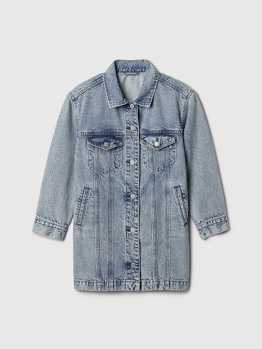 Image number 5 showing, Kids Longline Icon Denim Jacket