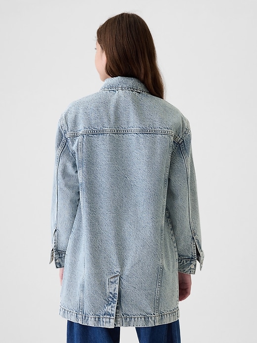 Image number 2 showing, Kids Longline Icon Denim Jacket