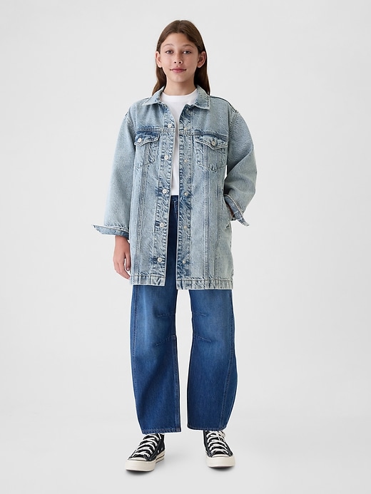 Image number 3 showing, Kids Longline Icon Denim Jacket