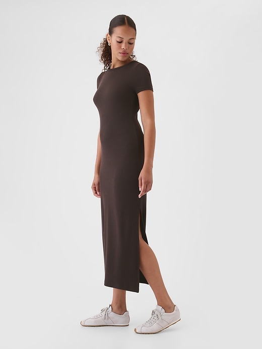 Image number 3 showing, Modern Rib Maxi T-Shirt Dress