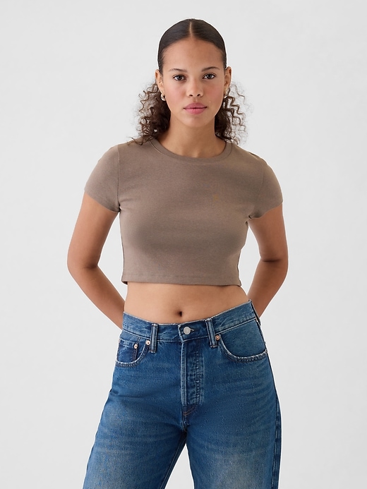 Image number 1 showing, Modern Cropped T-Shirt