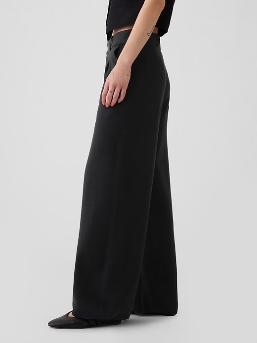 Image number 3 showing, CashSoft Pleated Trousers