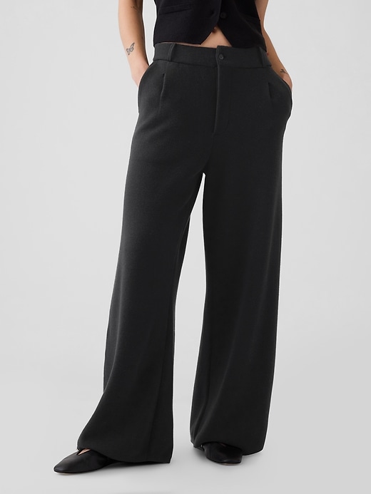 Image number 2 showing, CashSoft Pleated Trousers