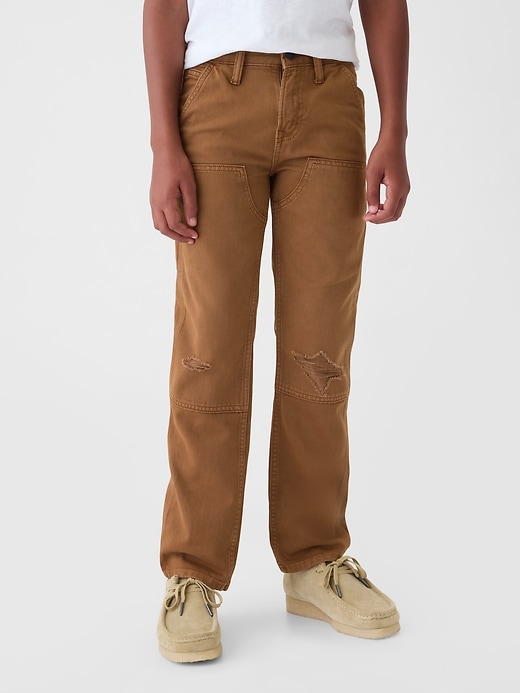 Image number 2 showing, Kids Double-Knee Carpenter Jeans