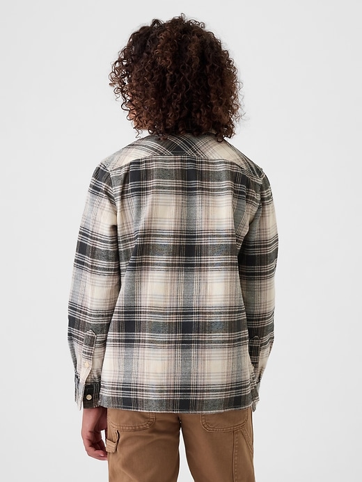 Image number 2 showing, Kids Organic Cotton Flannel Shirt