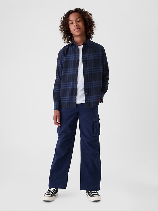 Image number 3 showing, Kids Organic Cotton Flannel Shirt