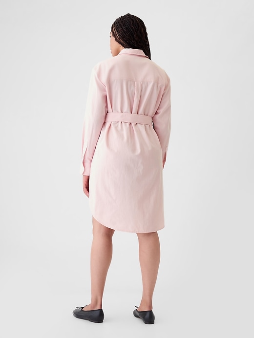 Image number 6 showing, Organic Cotton Oxford Mini Shirtdress