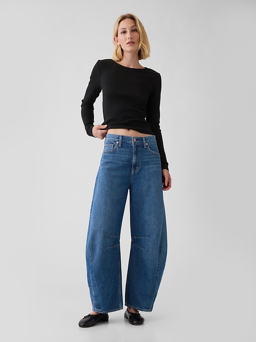 Image number 3 showing, Modern Rib Cropped T-Shirt