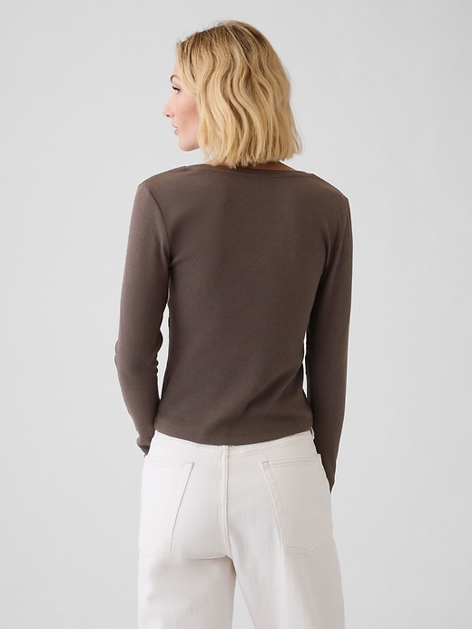 Image number 2 showing, Modern Rib Cropped T-Shirt