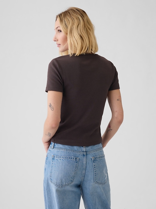 Image number 2 showing, Modern Rib Cropped T-Shirt