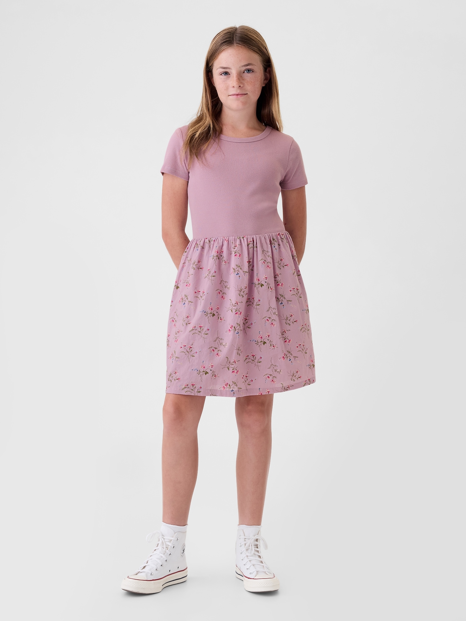 Kids Skater Dress - Pink