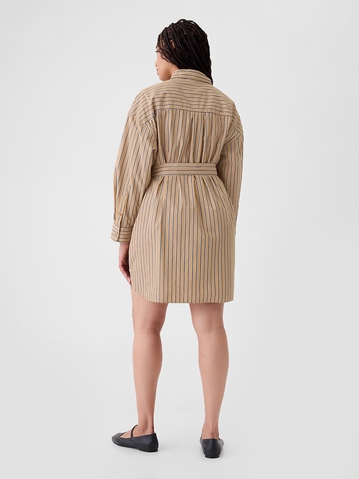 Image number 6 showing, Organic Cotton Striped Mini Shirtdress