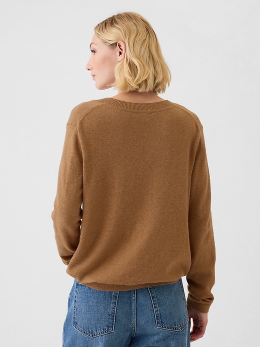 Image number 2 showing, CashSoft V-Neck Sweater