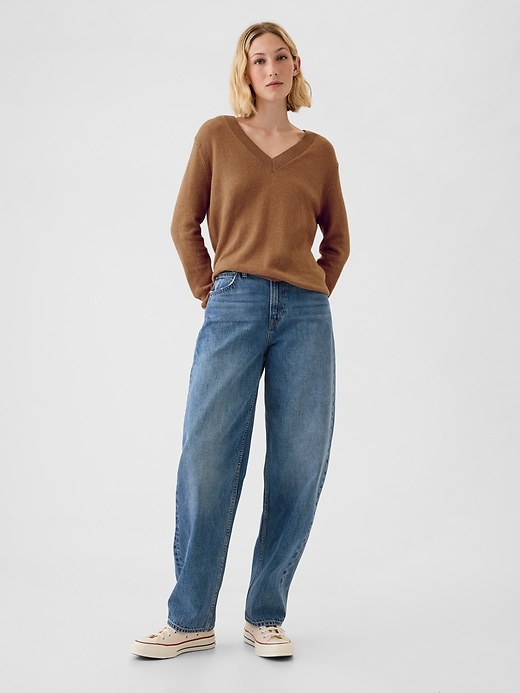 Image number 3 showing, CashSoft V-Neck Sweater