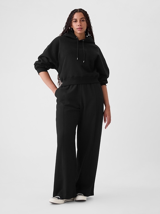 Image number 5 showing, Wide-Leg Seamed Pull-On Pants