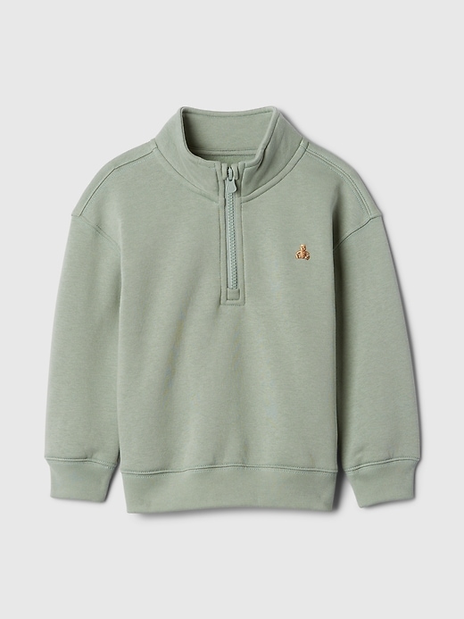 Image number 1 showing, babyGap Vintage Soft Quarter-Zip Pullover