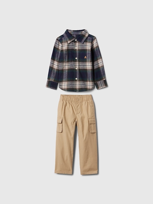 Image number 1 showing, babyGap Flannel Outfit Set