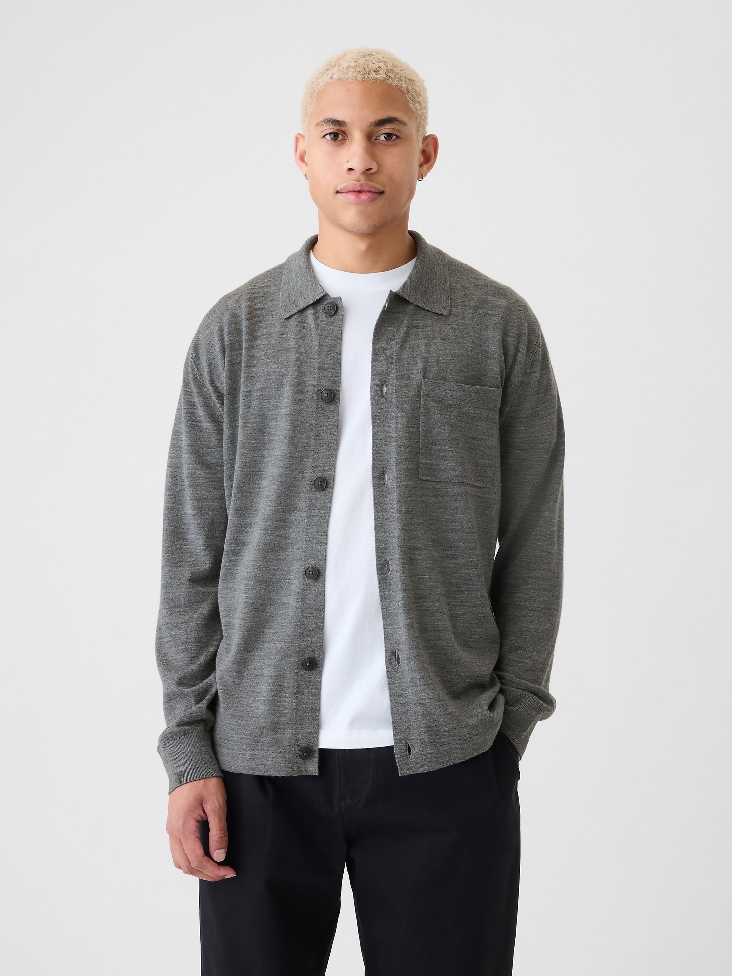 Merino Sweater Shirt | Gap