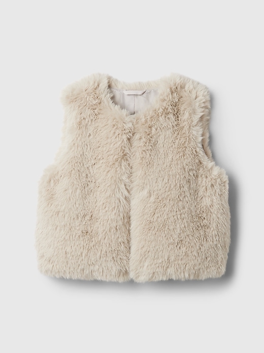 Image number 6 showing, Kids Recycled Faux Fur Vest