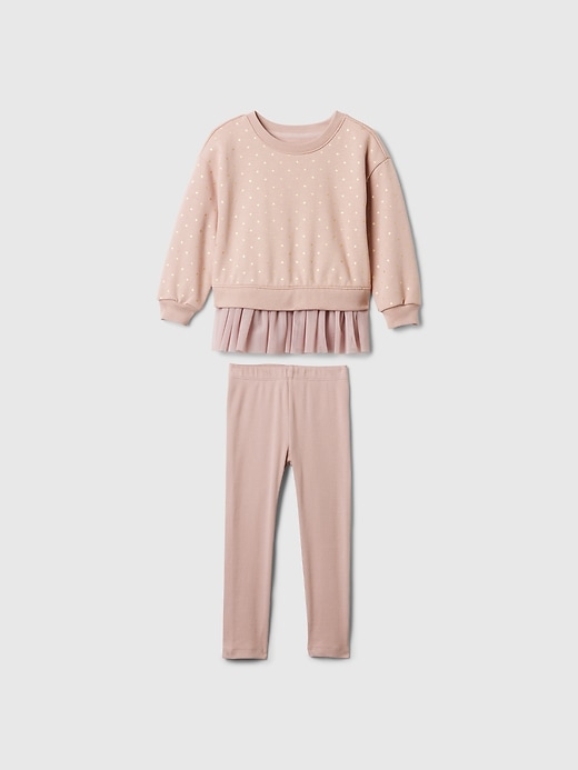 Image number 1 showing, babyGap Vintage Soft Tulle Sweatshirt Set