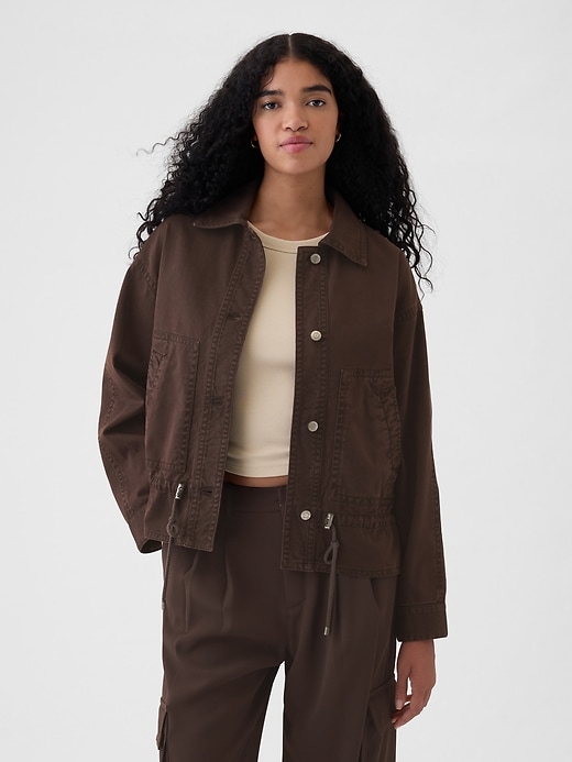 Image number 1 showing, Twill Utility Jacket