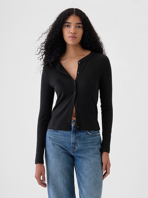 Image number 1 showing, Modern Rib Cardigan