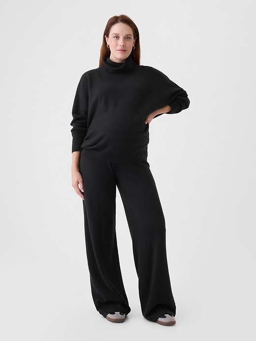 Image number 2 showing, Maternity CashSoft Turtleneck Sweater